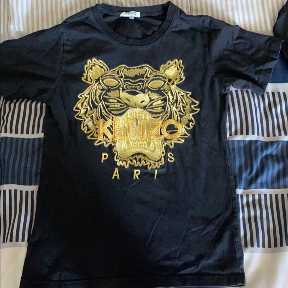 KENZO Gold & Black Tiger T - shirt